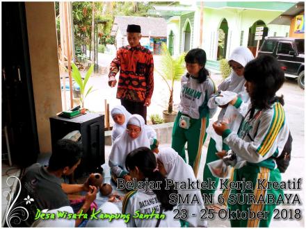 Kunjungan Belajar Praktek Kerja Kreatif SMA N 6 Surabaya